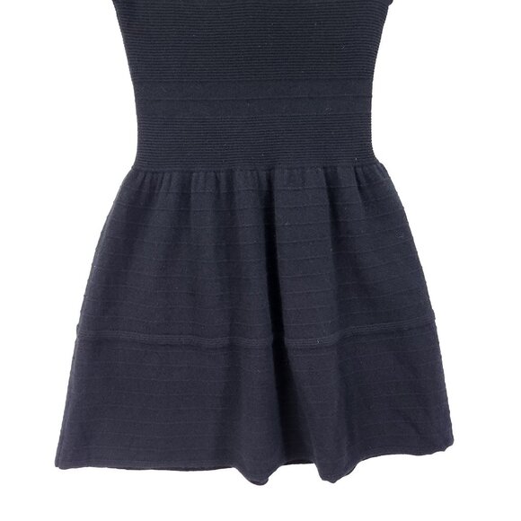 C by BLOOMINGDALES 100% Cashmere 2-Ply Fit & Flare Dress Size Medium Ribbed - Picture 10 of 12